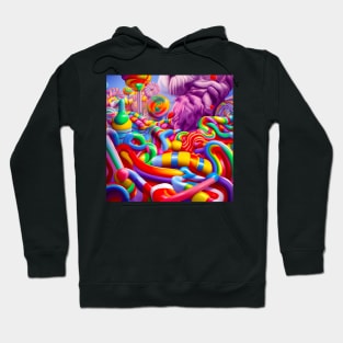 Candy Landscape - AI Art Hoodie